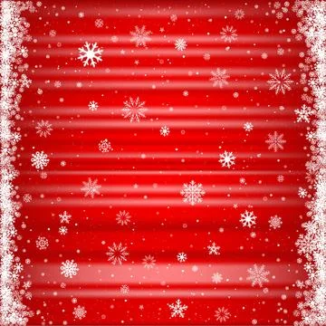 The red snowy background Stock Illustration