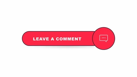 Red social media call to action button for leaving comments. 4K Video stock 344846137