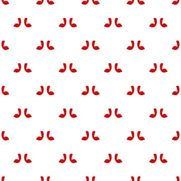 Red sock symbols forming continuous seamless pattern Illustrazione stock