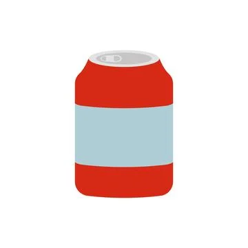 Red soda can. Vector Stock Illustration