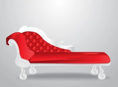 Red sofa Stock Illustration