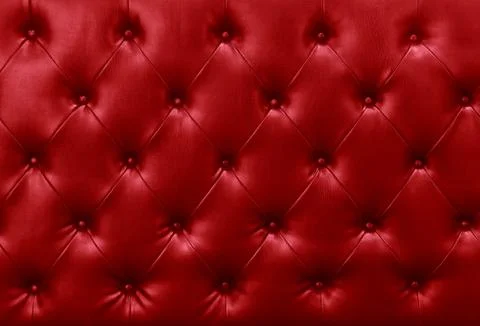 Red sofa leather background Stock Photos