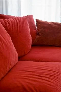 Red sofa Stock Photos