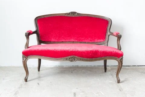 Red sofa Stock Photos