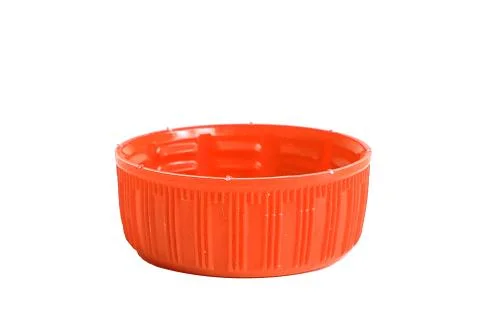 Red soft drink bottle cap on white Stock Photos
