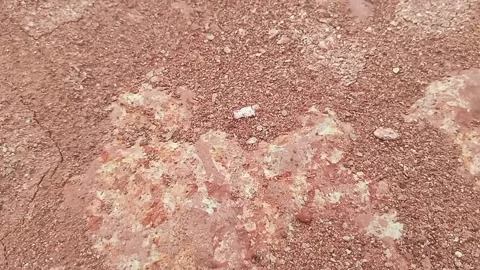Red Soil,  dry season the effect of urban development Stock Footage 223174363