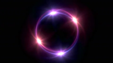 Red Solar eclipse in space concept with ring flare Stock Footage 53276046