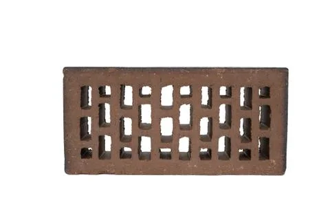 Red solid brick on a white background Stock Photos