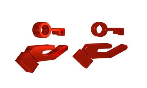 Red Solution to the problem in psychology icon isolated on transparent back.. Illustrazione stock