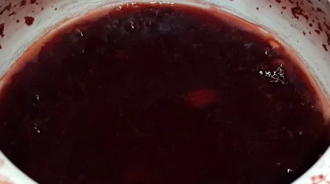 Red soup Stock Footage 43141445