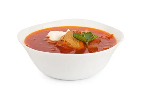 Red soup Stock Photos