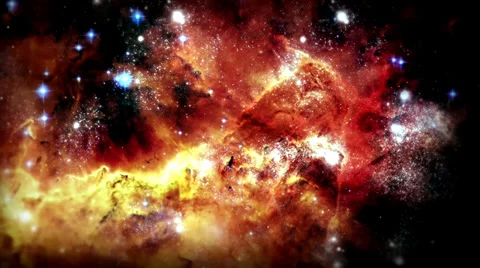 Red Space Loop | Realistic 3D Space Animation 動画素材 38792821