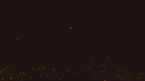 Red Spark Light Particle Loop Animation with slow motion Stock Footage 200324964