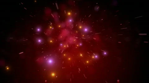 Red Sparkle Explode Stock Footage 705097
