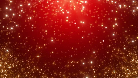 Red sparkling christmas party background video Stock Footage