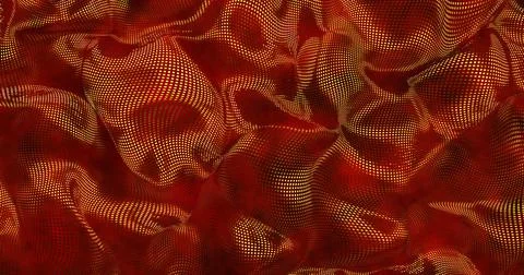 Red sparkly silk background. Glamour satin texture 3D rendering Stock Illustration