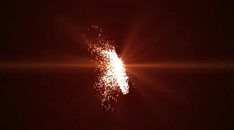 Red sparks light Stock Footage 47809599