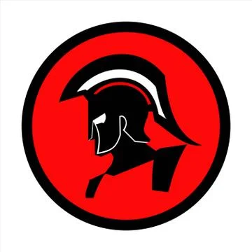 Red sparta, red centurion Stock Illustration