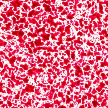 Red Spatter Texture. Abstract Grunge Background. Ink Splatter on White. Stain. Stock Illustration