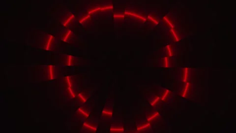 Red spectrum rays with smooth radial motion Stock Footage 339648416