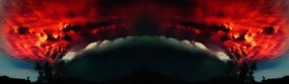 Red Specular Explosion Stock Illustration