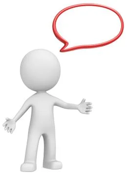 Red Speech Bubble. Illustrazione stock