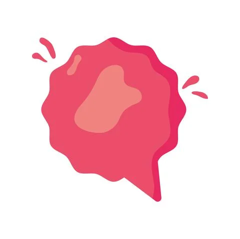 Red speech bubble Stock Illustration