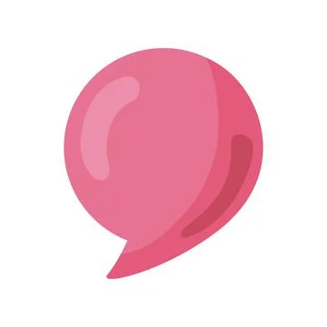 Red speech bubble Stock Illustration