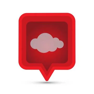 Red speech bubble Stock Illustration