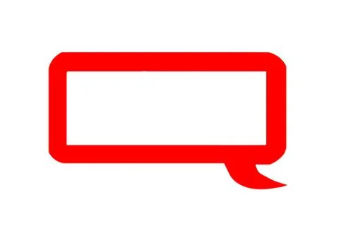 Red speech bubble Stock Photos