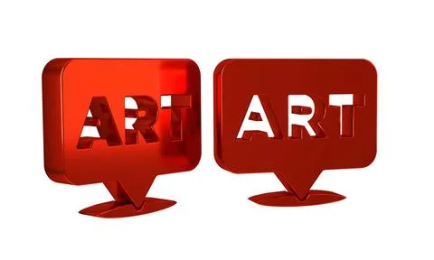 Red Speech bubble with text art icon isolated on transparent background. Me.. Stock Illustration