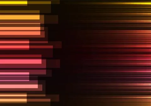 Red speed bar overlap in dark background Stock Illustration