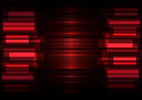 Red speed bar overlap in dark background Stock Illustration