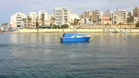 Red speed boat Stock Footage 37327689