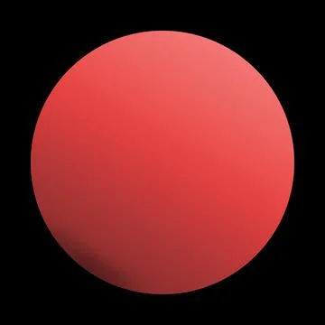 Red sphere, ball, elegant, classic blue color. Realistic and clean orb matt.. Illustrazione stock