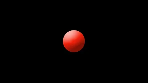 Red sphere burst Stock Footage 86924545