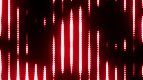 Red sphere equalizer VJ loop background for show Stock Footage 315291520