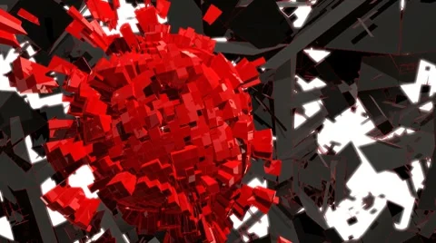 Red Sphere (HD) Stock-Footage 7606348