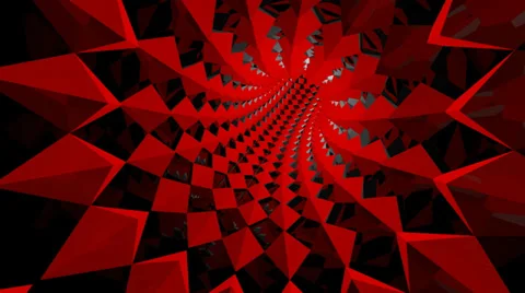 Red spike tunnel Stock Footage 32186053