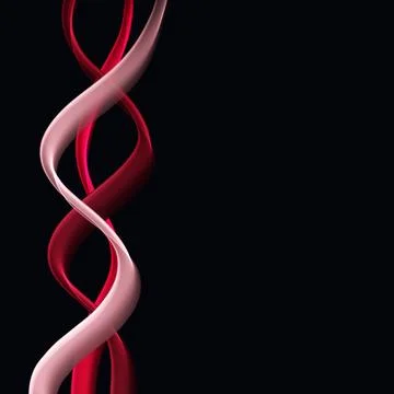 Red spiral background Stock Illustration