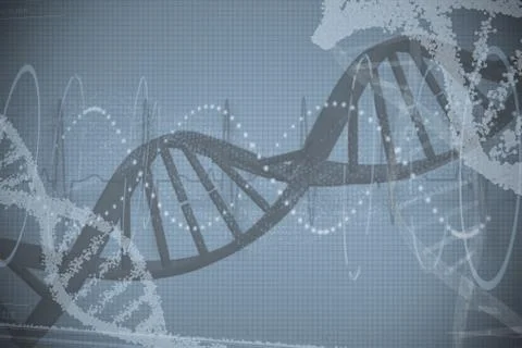 Red spiral dna pattern Stock Photos