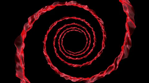 Red spiral energy 스톡 동영상 25847069