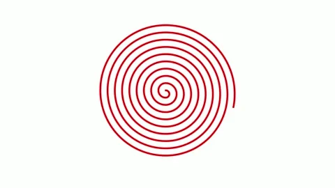 Red Spiral Graphic Design Animation Element Stock Footage 314475780