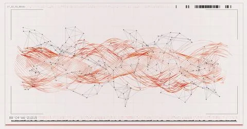 Red spiral pattern of dna Stock Illustration
