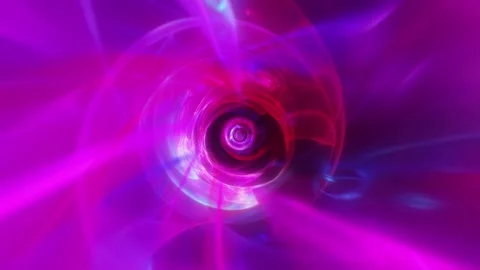 Red Spiral Tunnel VJ Loop Stock-Footage 330005685
