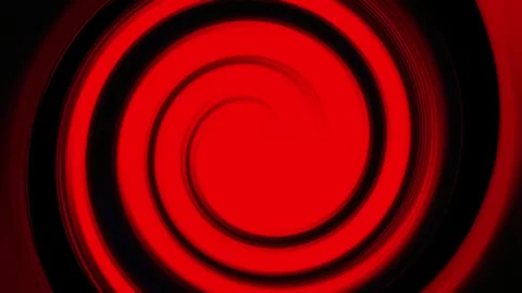 Red spiral vortex tunnel on black background, hypnotic seamless loop video for Video stock 340499484