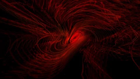 Red spiral waves Abstract background for elegant design cover Stock Footage 261142145
