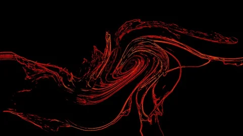Red spiral waves on a black background 库存影片 126024399