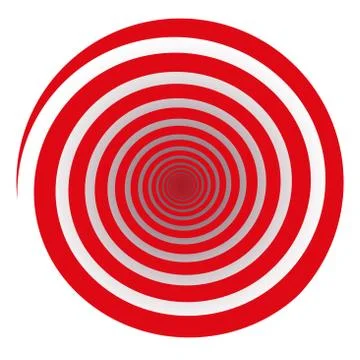 Red Spiral White Background Stock-Illustration