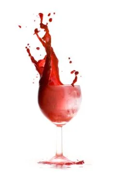 Red splash 写真素材